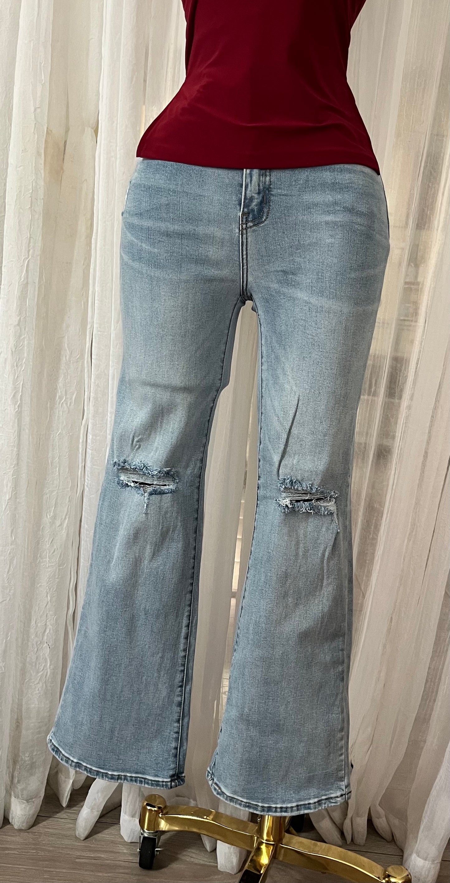 High rise wide leg jeans(soft,true to size.)