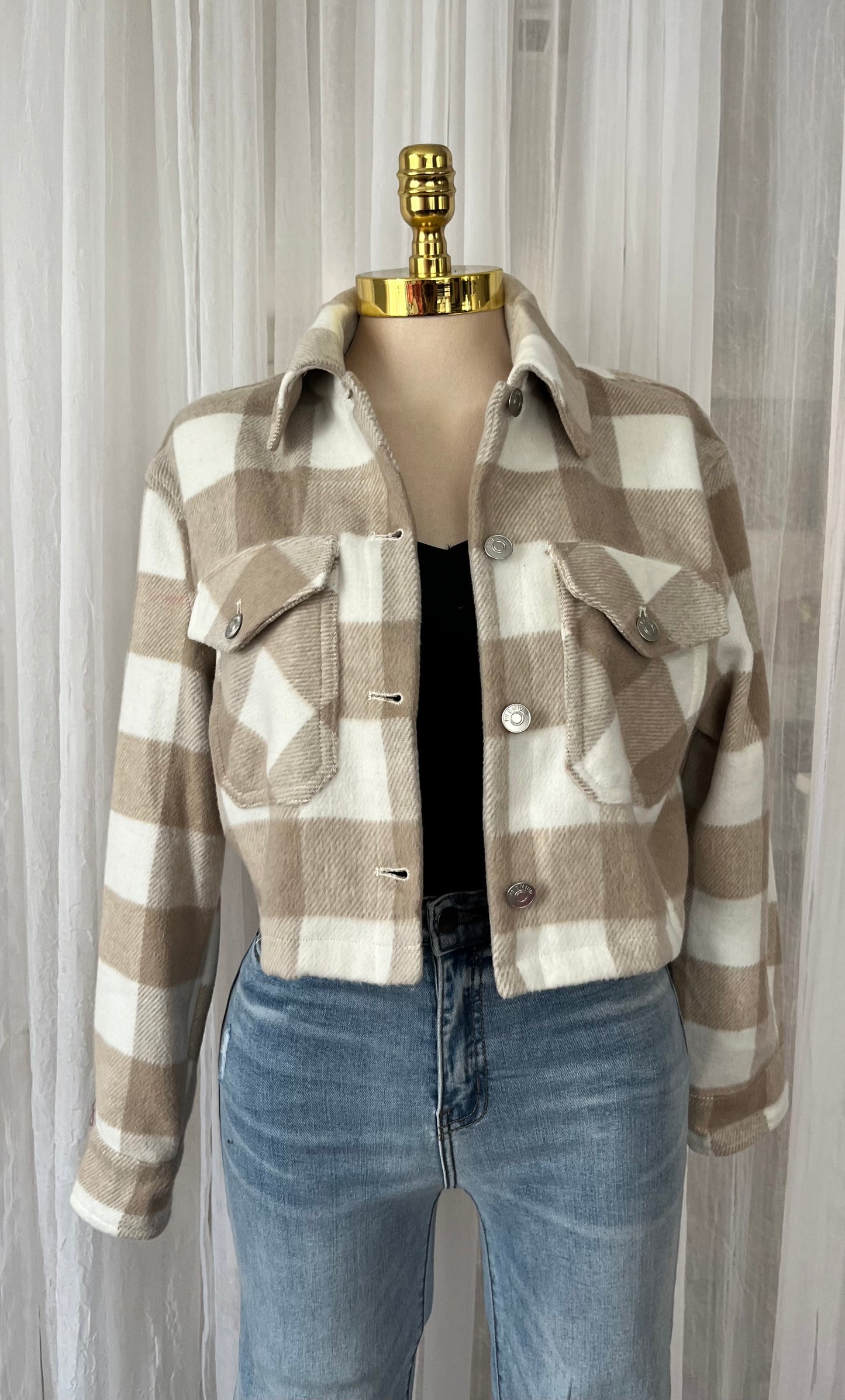 Cropped flannel