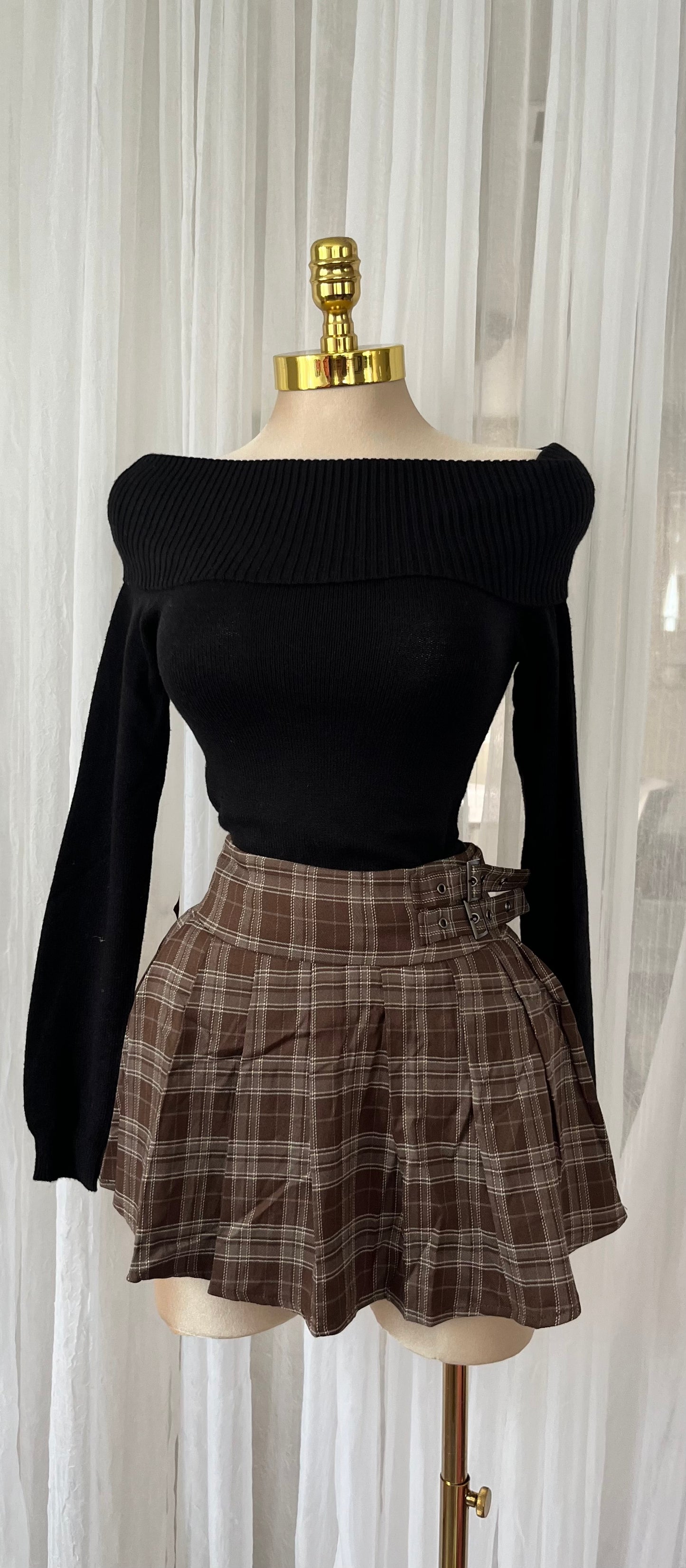 Plaid skort