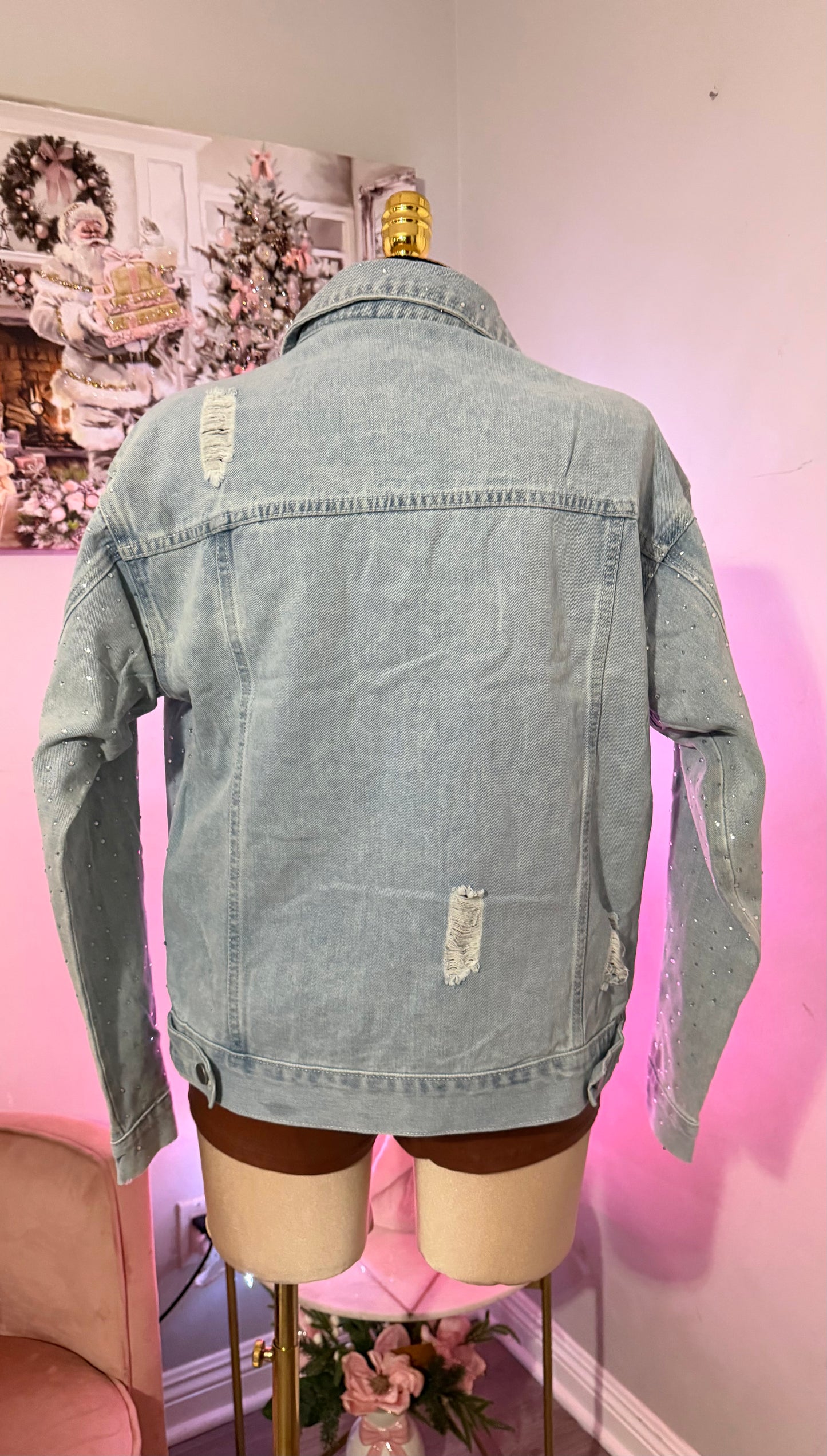 Bling denim jacket