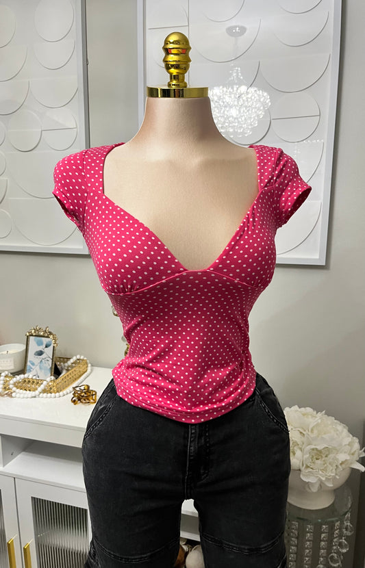 Polka dot top