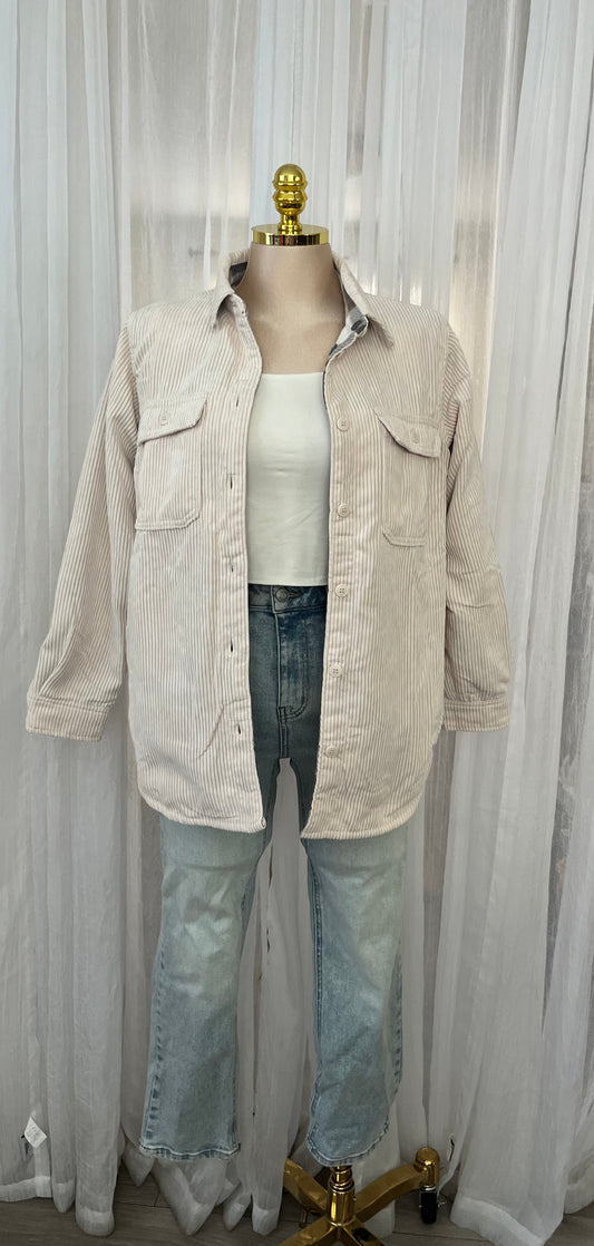 Reversible corduroy flannel