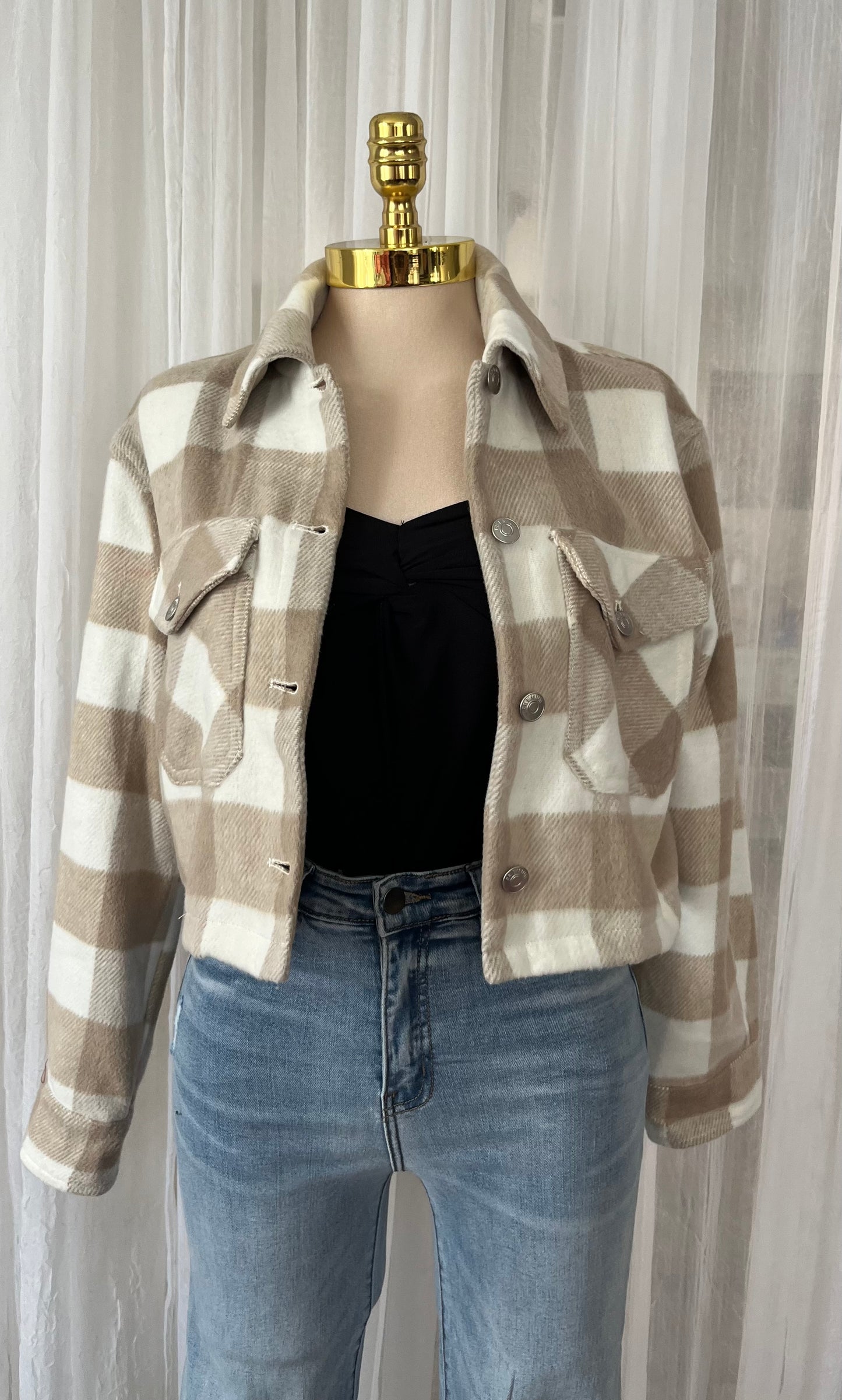 Cropped flannel