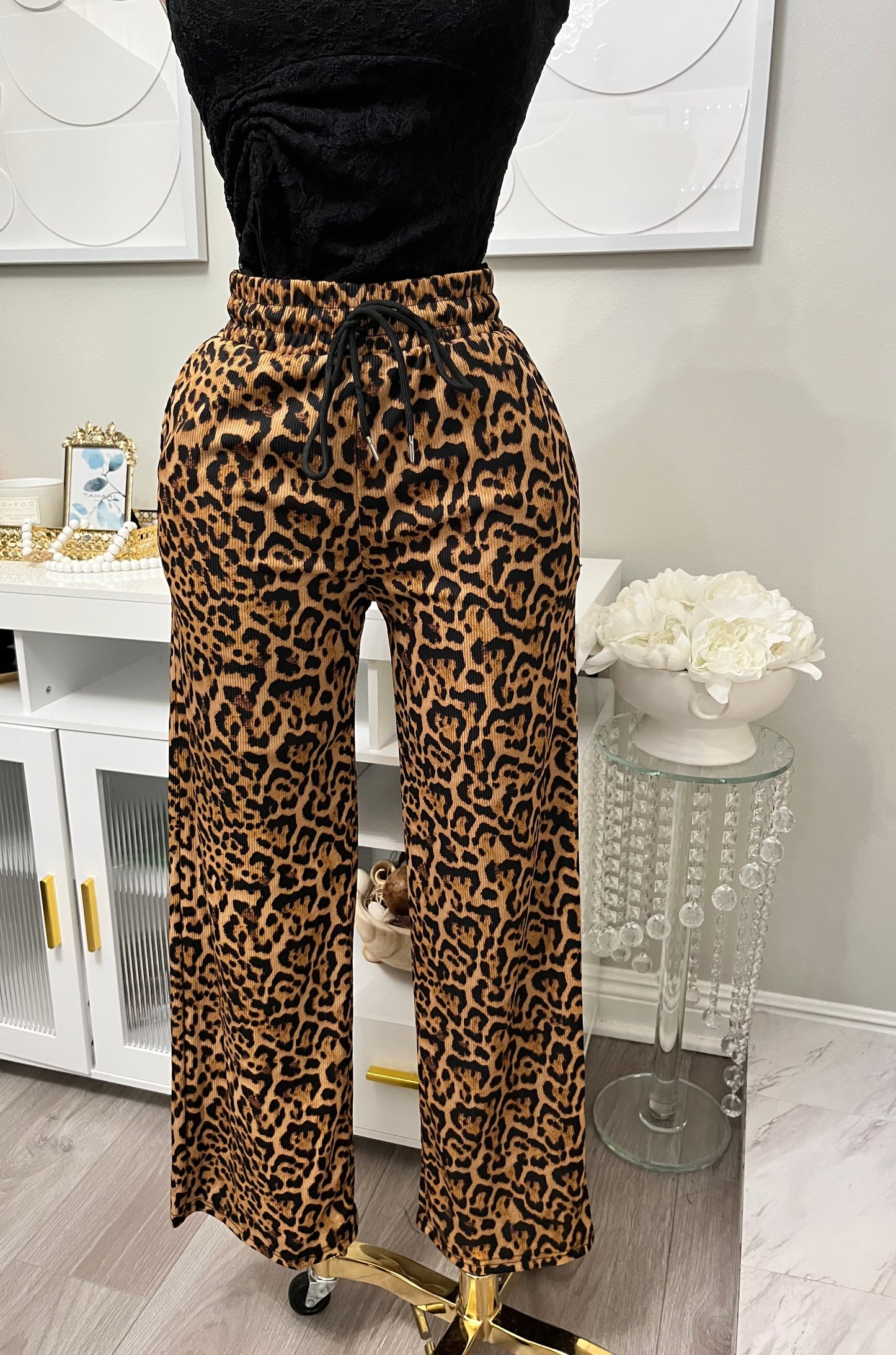 Leopard light weight pants