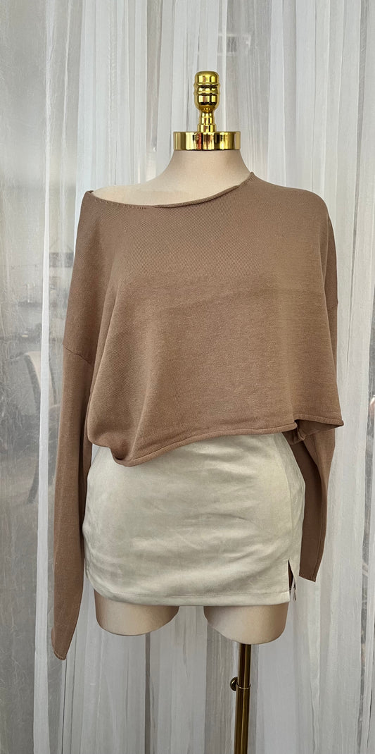 Oversized off shoulder top