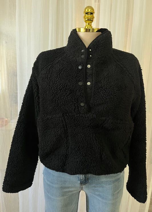 Sherpa pullover jacket