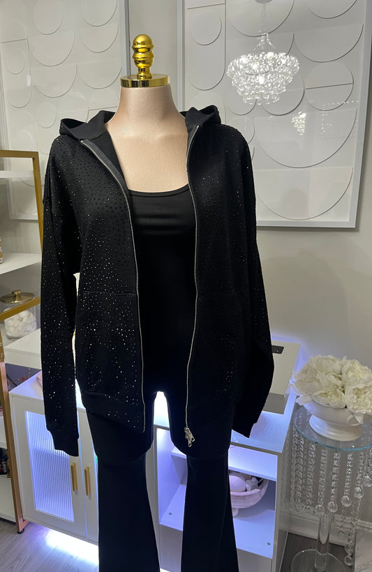 Bling zip up (oversize)