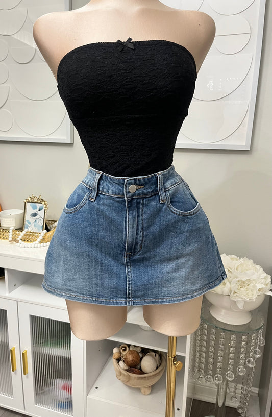 Denim skort (some stretch)