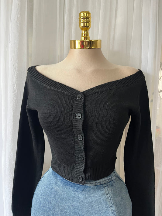 Off the shoulder cardigan