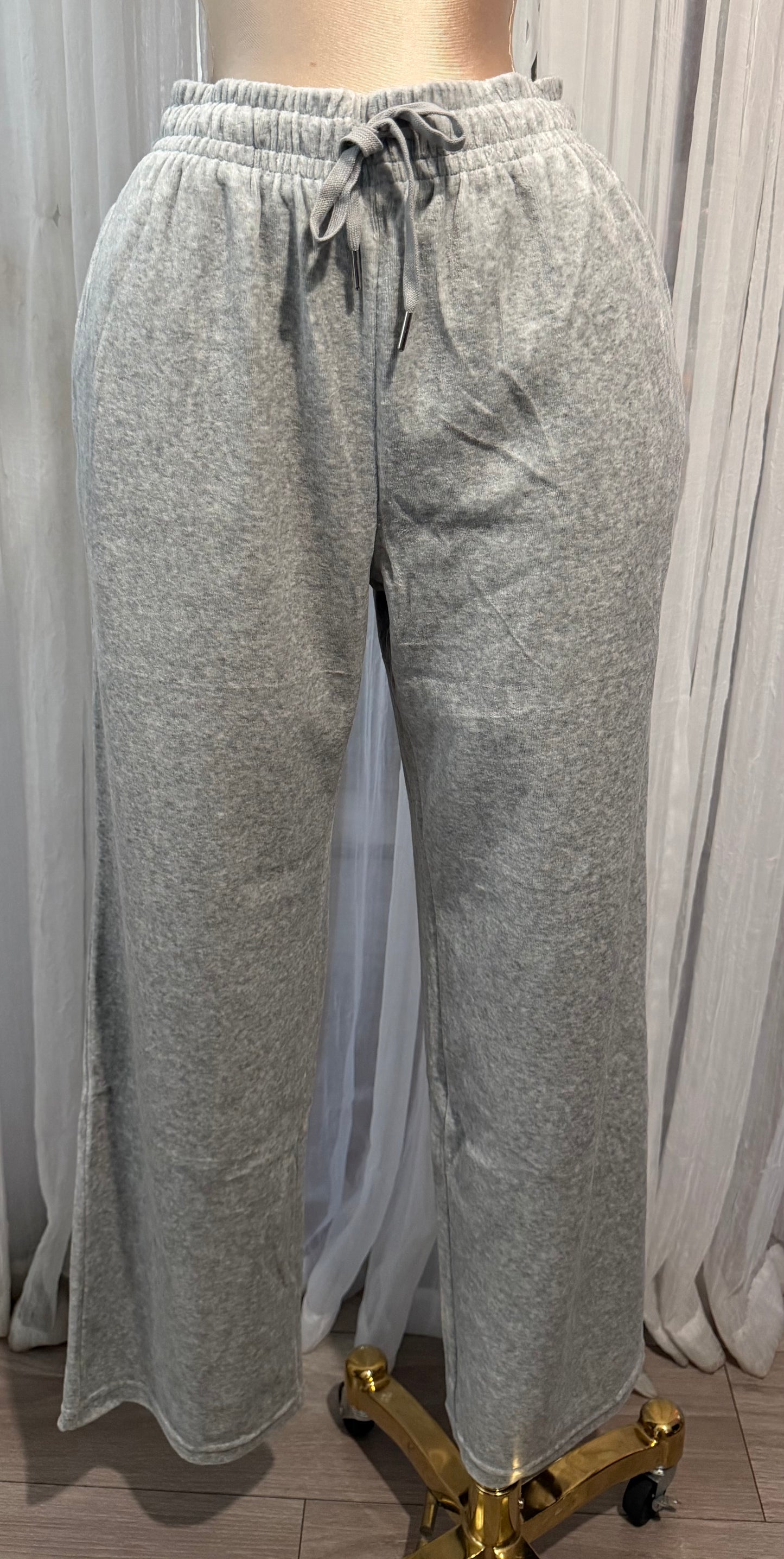 Velvet gray pants