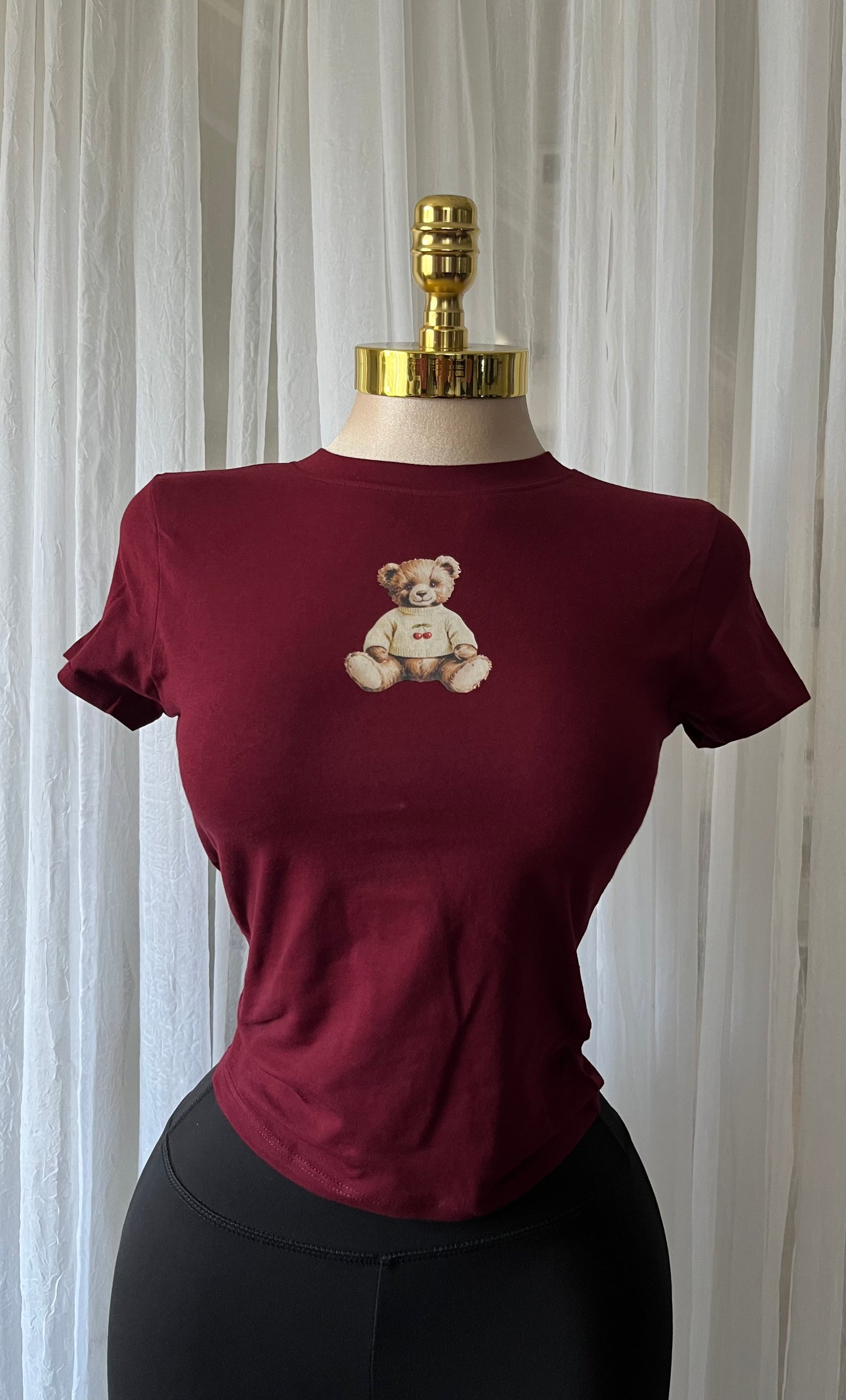 Burgundy Teddy top( True to size)