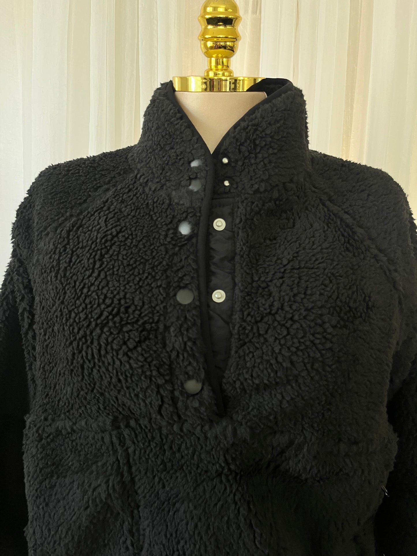 Sherpa pullover jacket