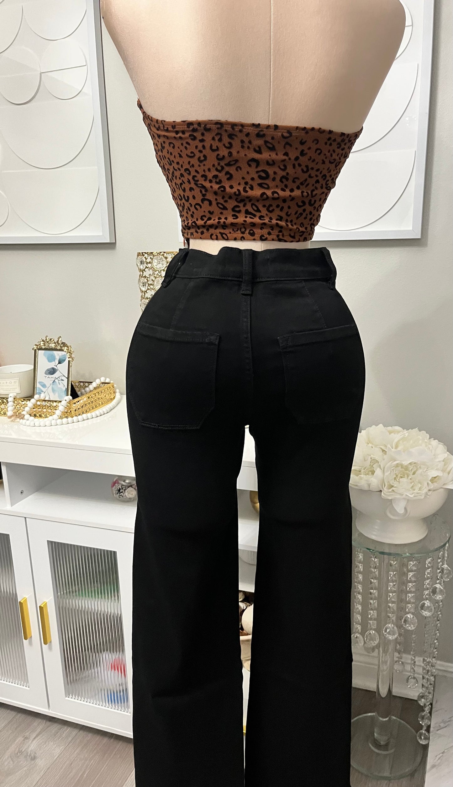Soft denim wide leg