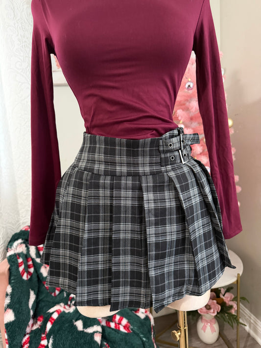 Plaid skort