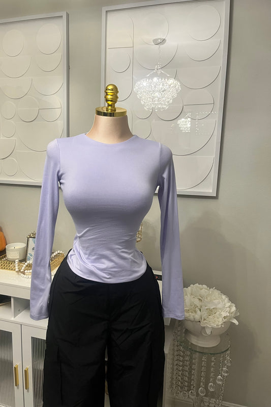 Lavender double layer top