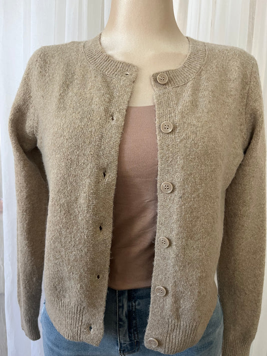 Khaki soft cardigan