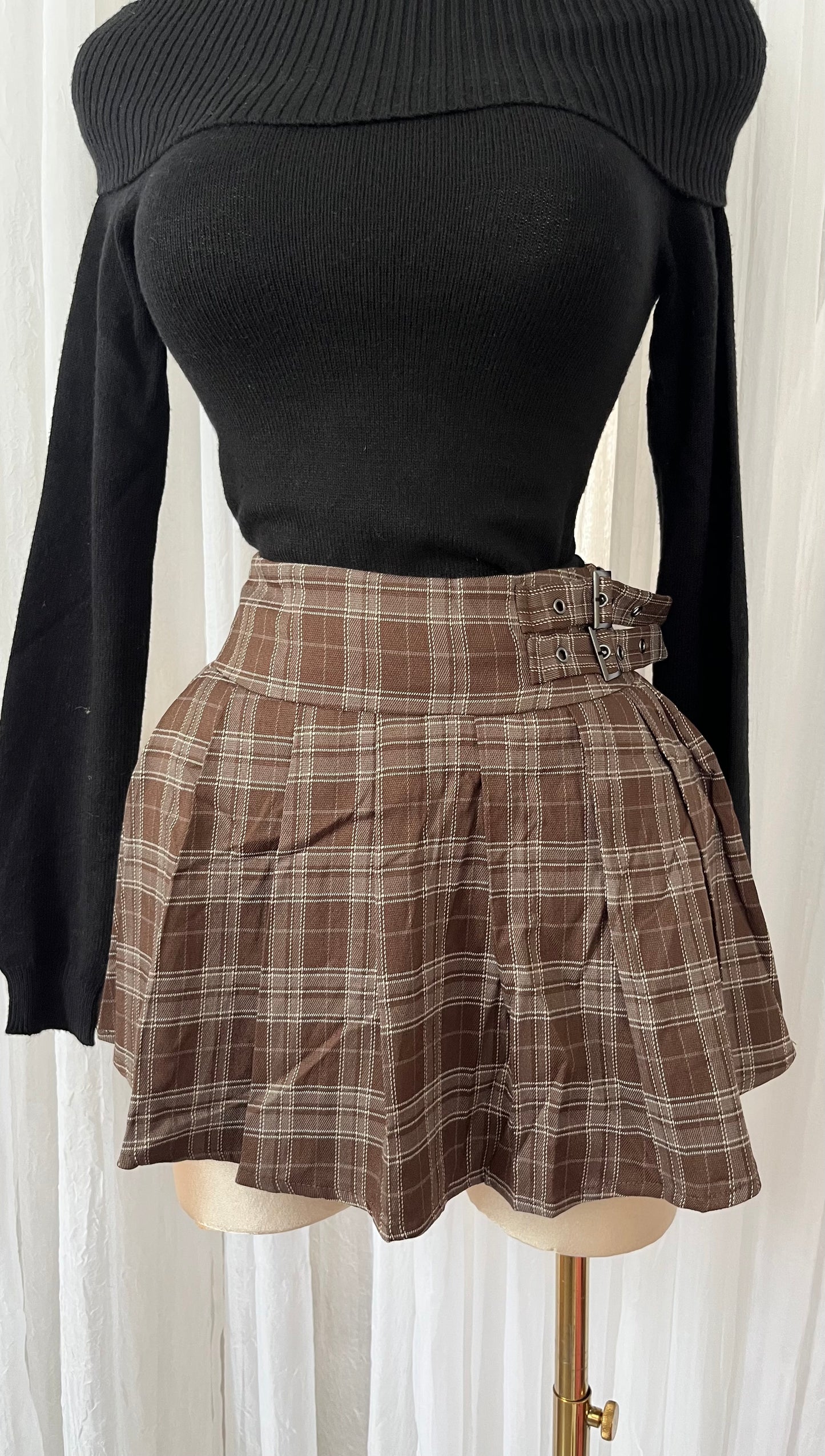 Plaid skort