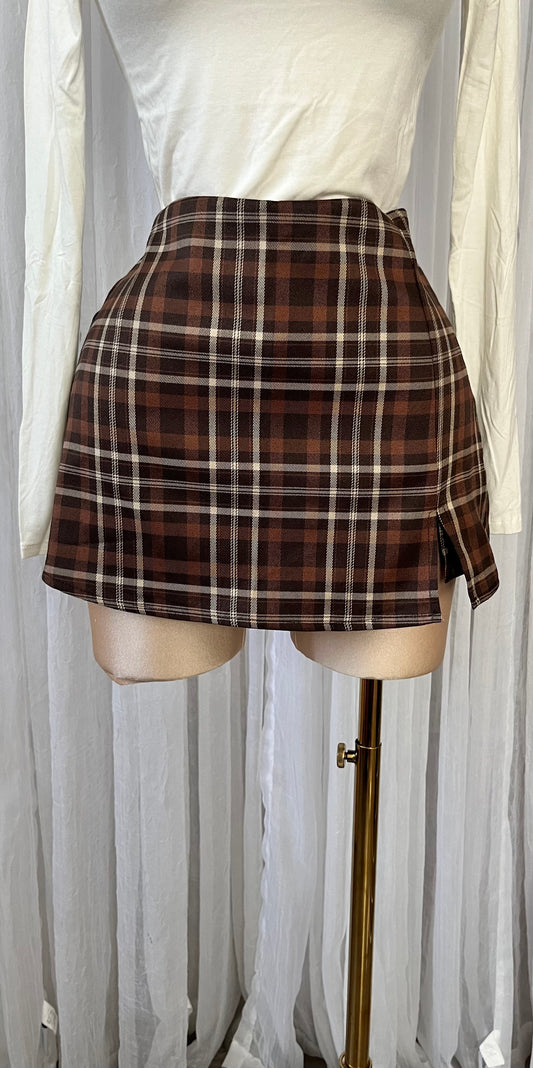 Plaid Skort